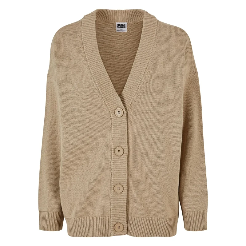 Image of Urban Classics Womens oversized cardigan Urban Classics Beige Female XL