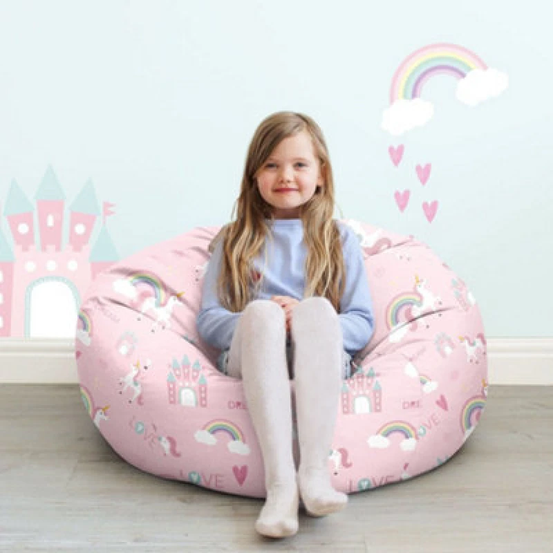 Image of Rucomfy Unicorn Castle Classic Children'S Beanbag Multi TUTPA Unisex