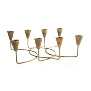 Image of Ivyline Circular 8 PC Candle Holder in Antique Bronze