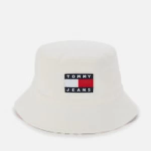 Image of Tommy Jeans Womens Heritage Denim Bucket Hat - White/Print