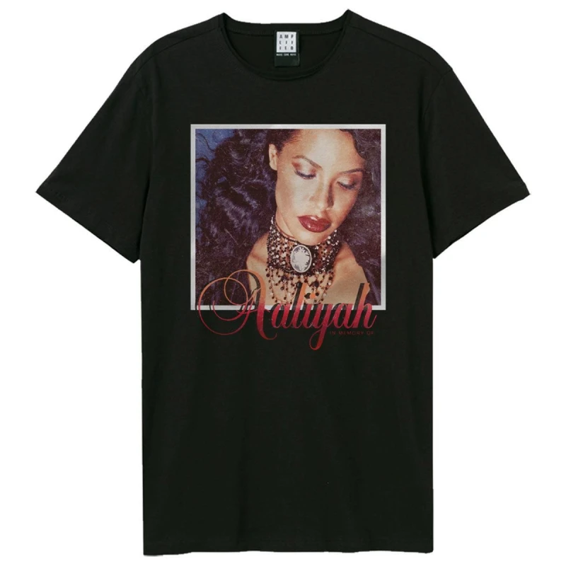 Image of Amplified Amplified Men Unstoppable Aaliyah T-Shirt in Black Size: X-Small Black XS Male 5063852067640