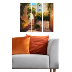 Image of MDF195405989 Multicolor Decorative MDF Painting (3 Pieces)