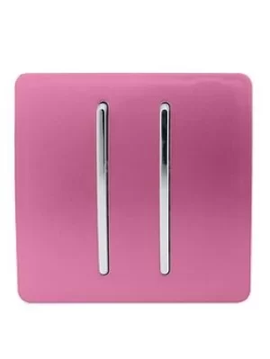Image of Trendiswitch 2G 2W 10A Light Switch Pink