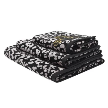 Image of Biba Tiger Embroidered Towel - Tiger Black