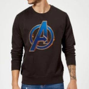 Image of Avengers Endgame Heroic Logo Sweatshirt - Black - XXL