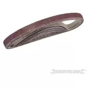 Image of Silverline (726614) Sanding Belts 10 x 330mm 40 Grit Pack of 5