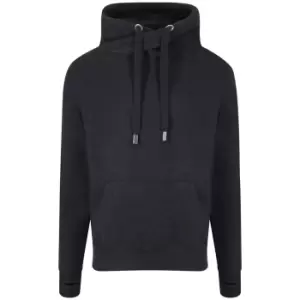 Image of AWDis Adults Unisex Cross Neck Hoodie (S) (Black Smoke)
