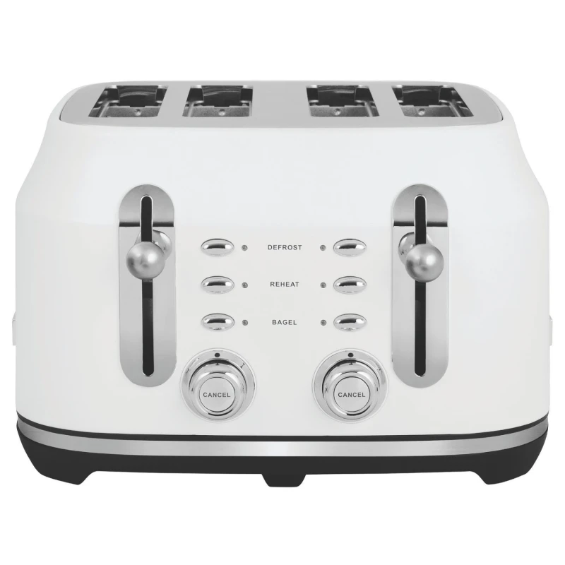 Image of Rangemaster Classic RMCL4S304WH 4 Slice Toaster - White