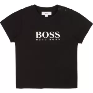 Image of Boss Big Logo T Shirt - Black