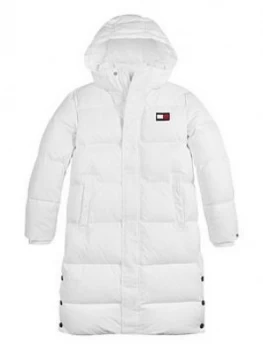 Image of Tommy Hilfiger Girls Oversized Down Padded Parka - White