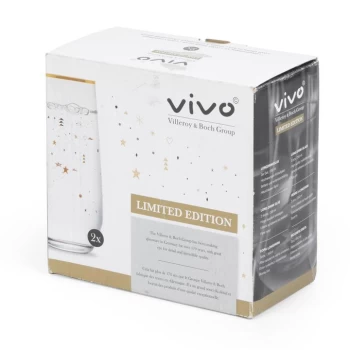 Image of Villeroy and Boch V & B 2Pk Tumbler Set 24 - Gold Rim