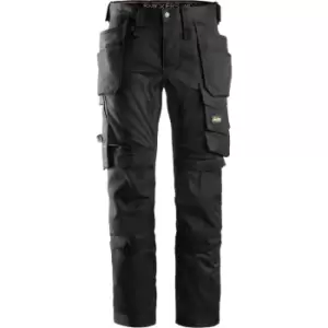 Image of Snickers Workwear Black All-Round Stretch Trousers (Waist: 36" , Leg: 32 Inch)