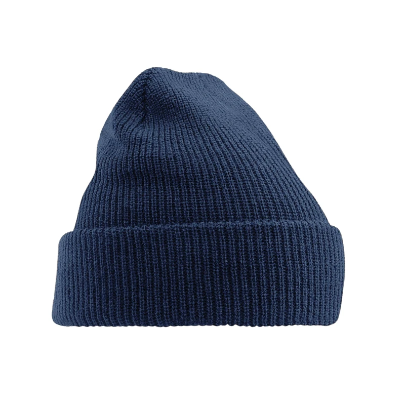 Image of Beechfield Heritage Beanie in Navy Navy Unisex One Size