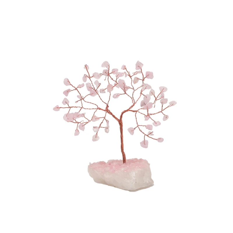 Image of Sophia Serenity Rose Quartz Gemstone Tree