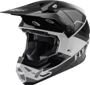 Image of FLY Racing Formula CP Rush Motocross Helmet, black-grey-white, Size S, black-grey-white, Size S
