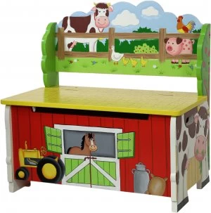 Image of Fantasy Fields Happy Farm Storage Bench.