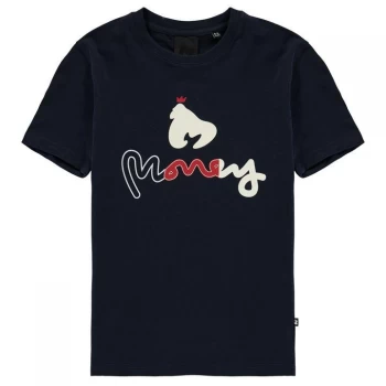 Image of Money King Ape T-Shirt - Navy Blazer