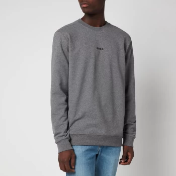 Image of Hugo Boss Weevo 1 Crew Neck Sweatshirt Medium Grey Size 2XL Men