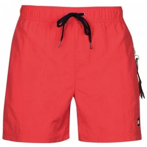 Image of Tommy Bodywear Plain Tab Swimming Trunks - Red