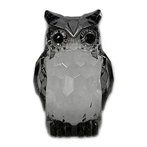 Image of Small Acrylic Owl Two Tone Black Ornament