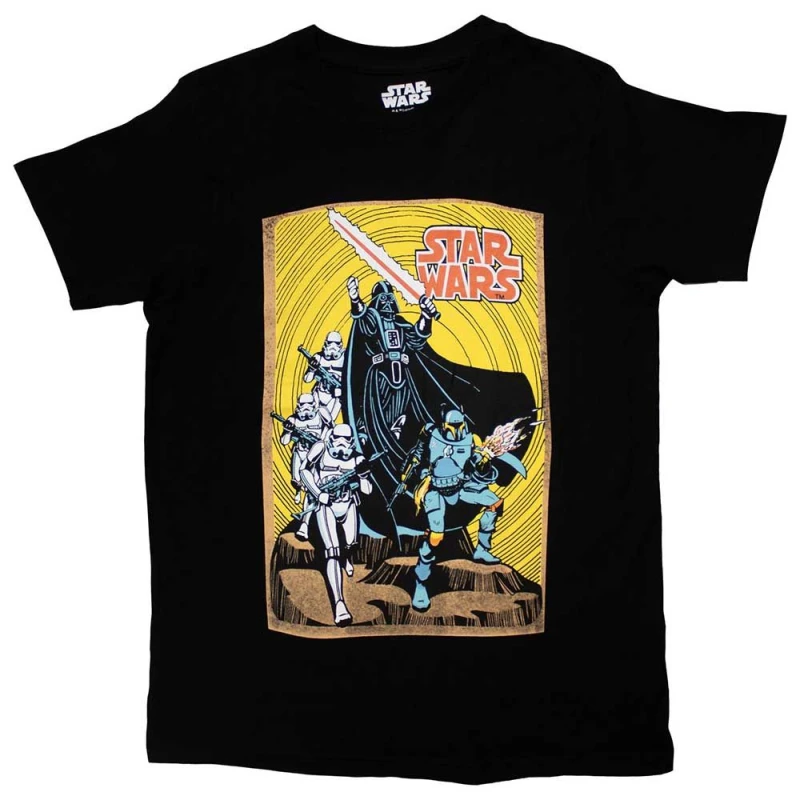 Image of Star Wars Vader Command Scene T Shirt Black unisex