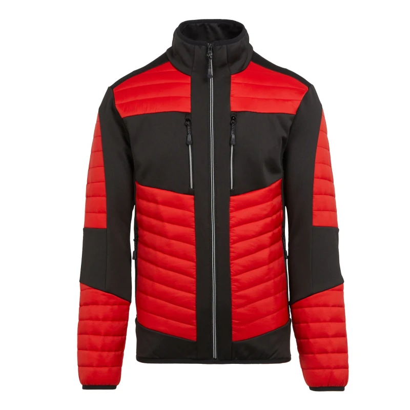 Image of Regatta Professional Mens Thermal Hybrid Jacket in Red Size: XS Red Male XS