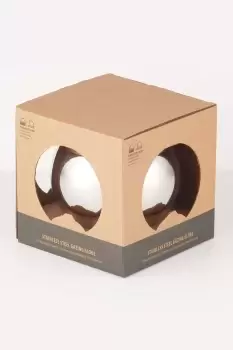 Image of Silver Gazing Globe Garden Ornament, Small