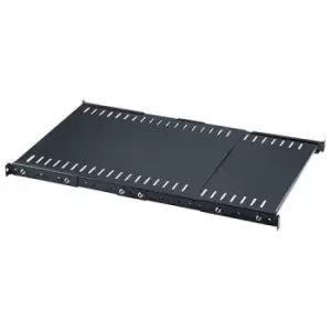Image of Intellinet 19" Fixed Extending Shelf 1U Extending Fixed Shelf Steel Max 45kg Black Three Year Warranty