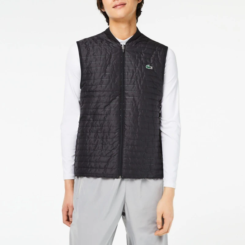 Image of Lacoste Reversible Quilted Sports Vest - Multi Multi XS
