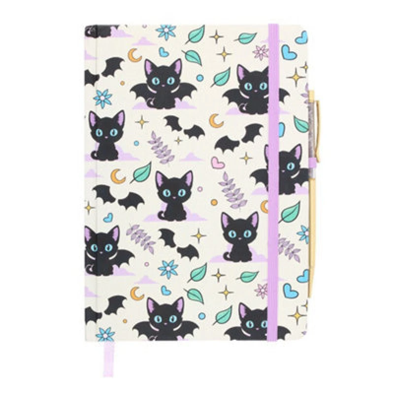 Image of Something Different Something Different Cute and Creepy Amethyst A5 Notebook & Pen Multi One Size Unisex 5063750960203