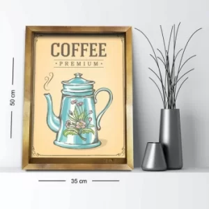 Image of 3550AHS-064 Multicolor Decorative Framed MDF Painting