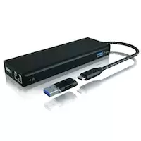 Image of IcyBox 9 in 1 USB Type-C & Type-A Dock with Dual Video Output