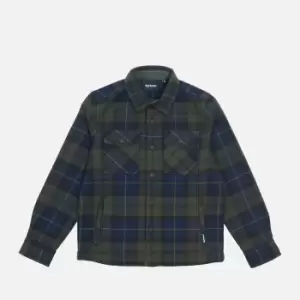 Image of Barbour Tartan Cotton Overshirt - M (8-9 Years)