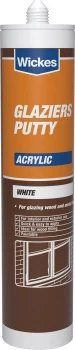 Image of Wickes Glaziers Acrylic Putty - White 310ml