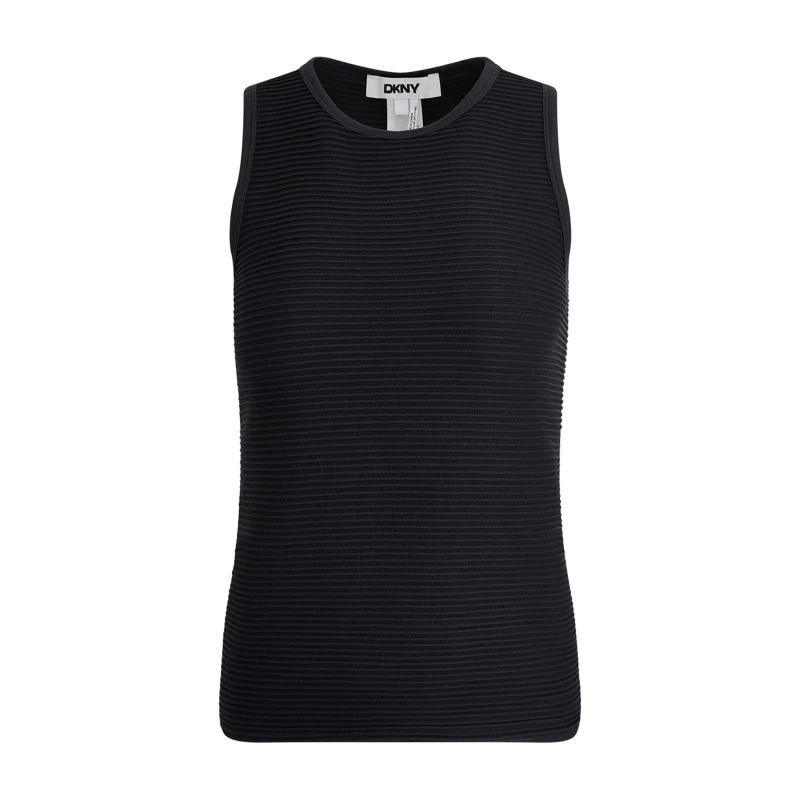 Image of DKNY Seamless Top Ld62 Black female 8 (XS)