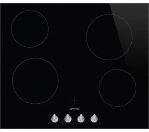 Image of SMEG Cucina SE364TDM 4 Zone Electric Ceramic Hob