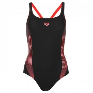 Image of Arena Twinkle Swim Suit Ladies - Black/Pink