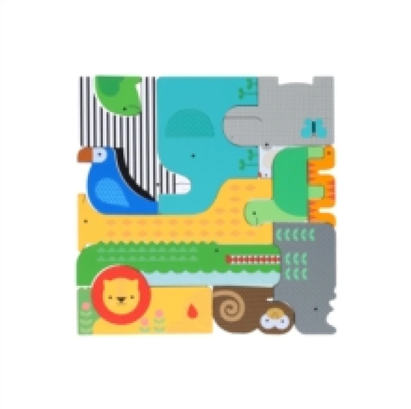 Image of Wooden Puzzle + Play: Shaped Safari Animals Jigsaw