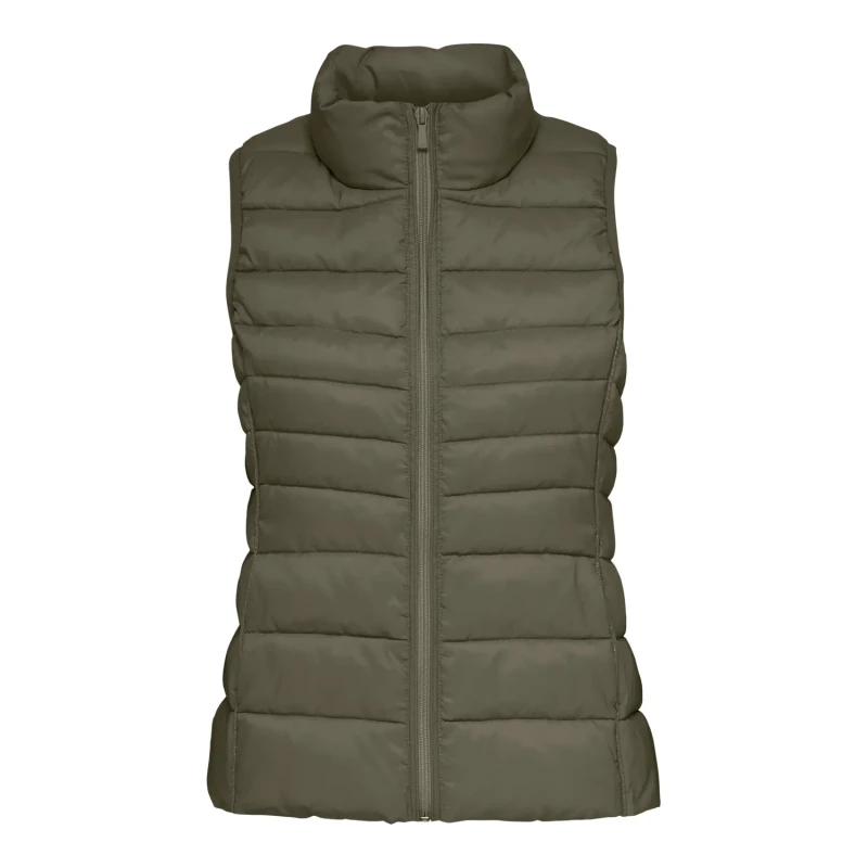 Image of Only Sleeveless Puffer Jacket Only Newclaire Vert Female XS