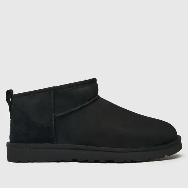 Image of UGG classic ultra mini boots in Black UK 8 (EU 42)