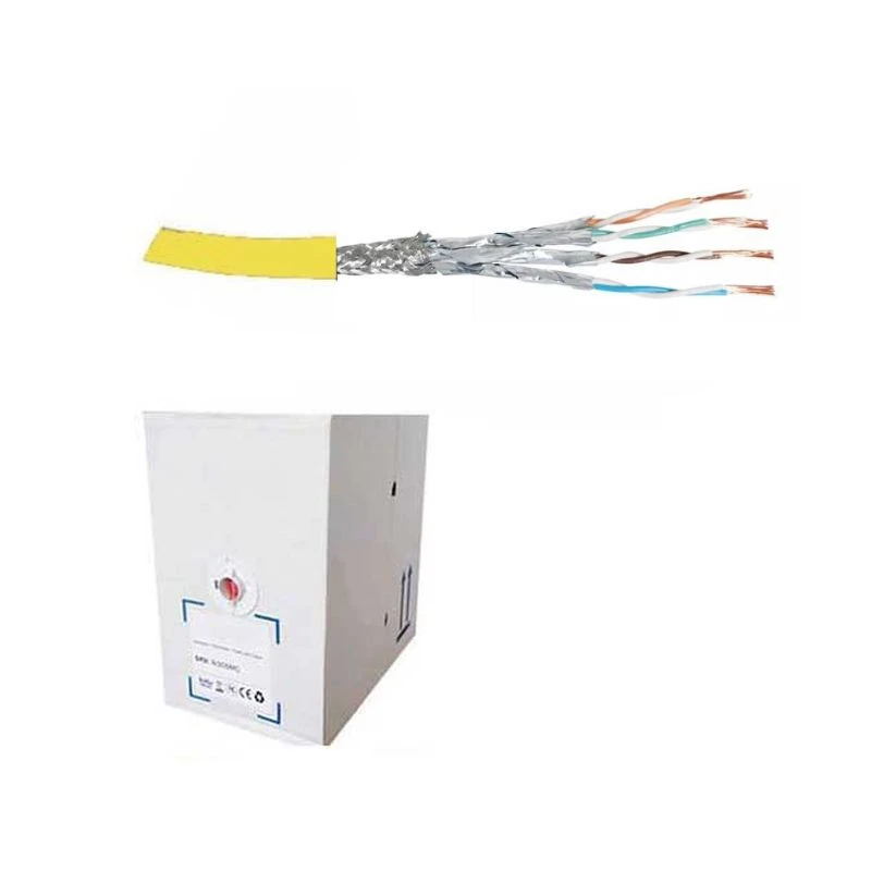 Image of FDL CAT.6a S-FTP STRANDED PATCH CABLE LSZH (305M BOX) - YELLOW
