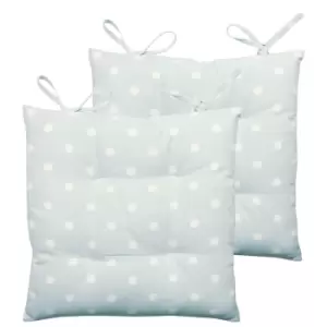 Image of Polka Twin Pack Seat Pads Duck Egg