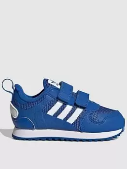 Image of adidas Originals Infant Zx 700 Hd, Blue/White, Size 5