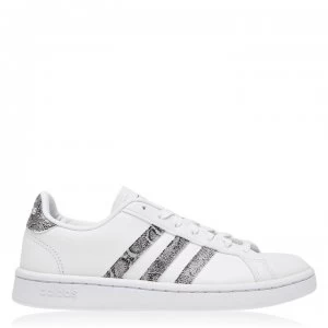 Image of adidas Grand Court Womens Trainers - White/GreySnake