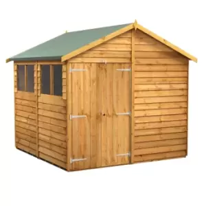 Image of Power 8x8 Overlap Apex Double Door Shed