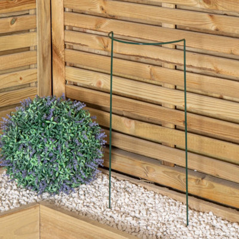 Image of Samuel Alexander Tom Chambers Urban Metal Green Herbaceous Garden Plant Support Arc 20Cm X 60Cm - Small