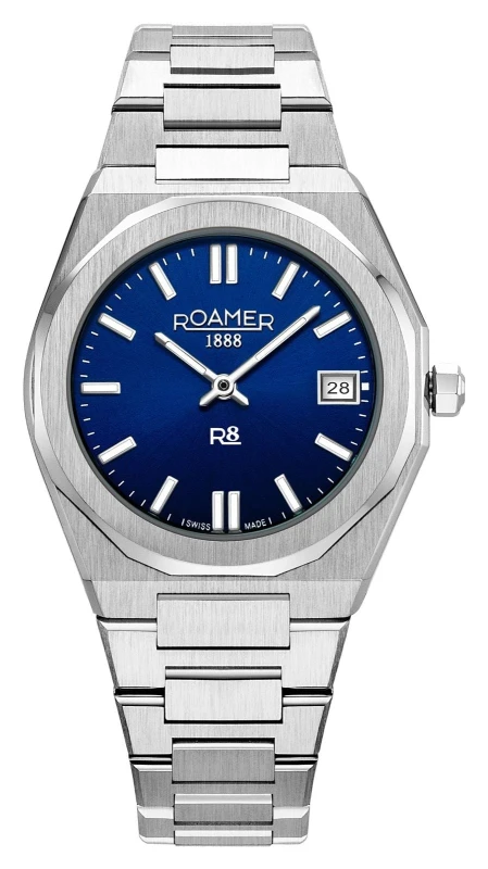 Image of Roamer 972857 41 45 20 R8 Ladies Quartz (32mm) Dark Blue Watch