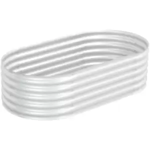 Image of Garden Raised Bed 160x80x44cm Galvanised Steel Silver vidaXL - Silver