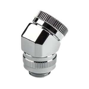 Image of Phanteks 16mm Hard Tube Rotary Fitting 45 G1/4 - Chrome