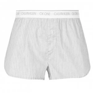 Image of Calvin Klein One Woven Sleep Shorts - Grey CZ9